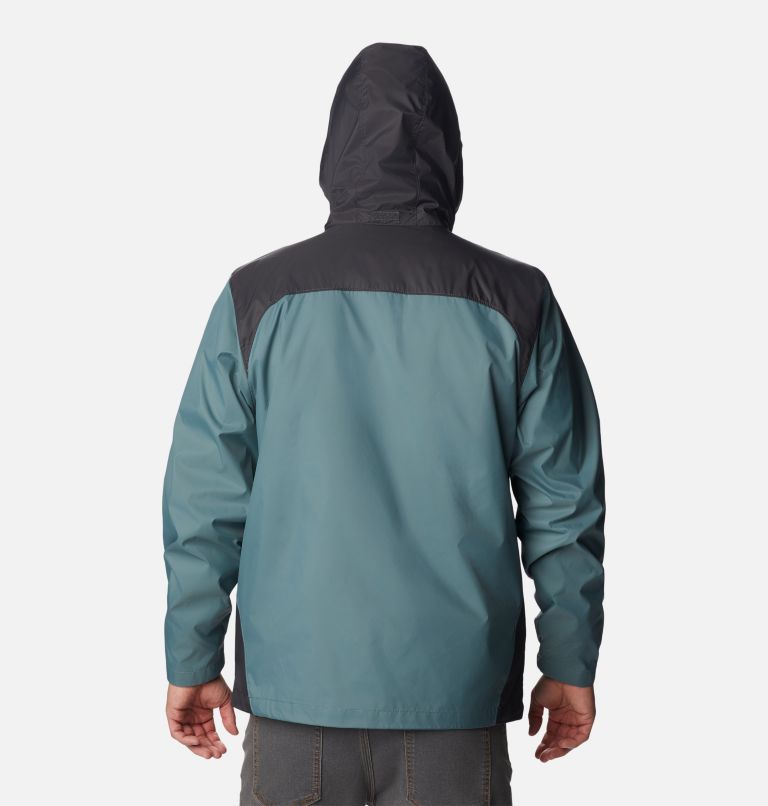 New $60 Columbia mens Raincreek Falls water repellent rain jacket coat Tan Gray 