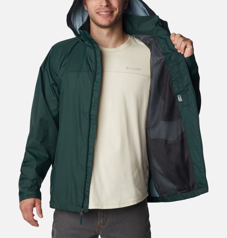 Thumbnail: Men's Glennaker Lake Rain Jacket, Color: Spruce, image 5