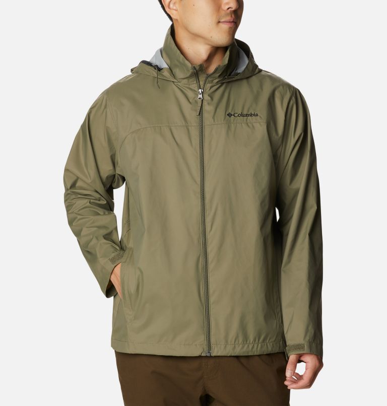 Men's Glennaker Lake Rain Jacket, Color: Stone Green