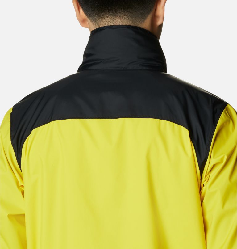 Men's Glennaker Lake Rain Jacket, Color: Laser Lemon, Black, image 5