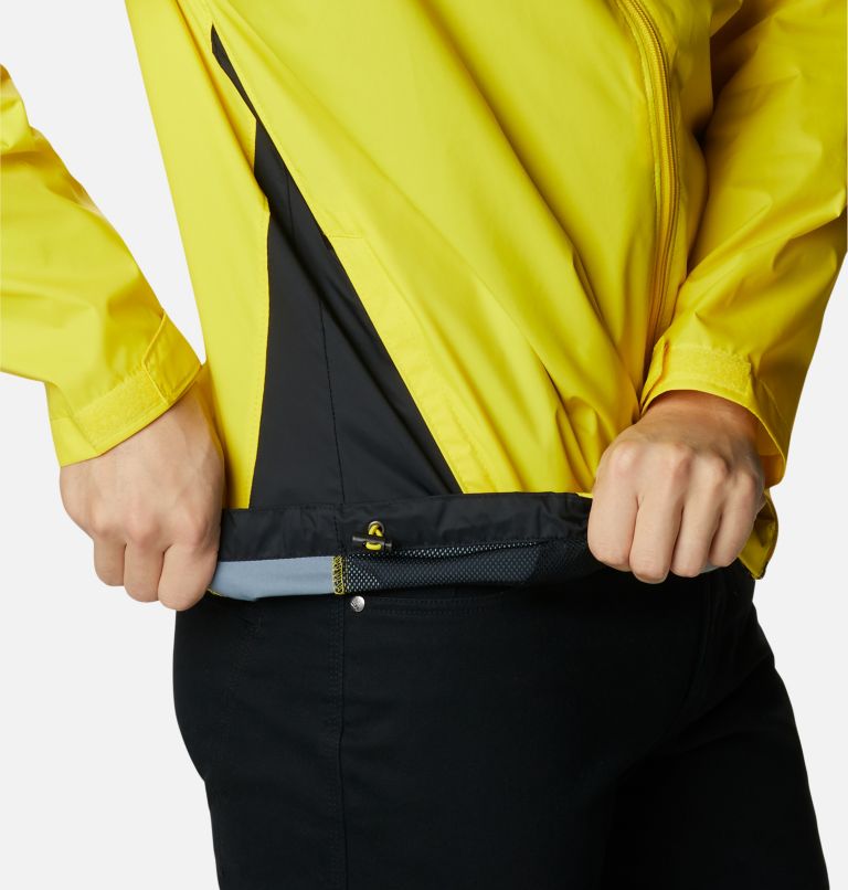 Thumbnail: Men’s Glennaker Lake Rain Jacket - Tall, Color: Laser Lemon, Black, image 6