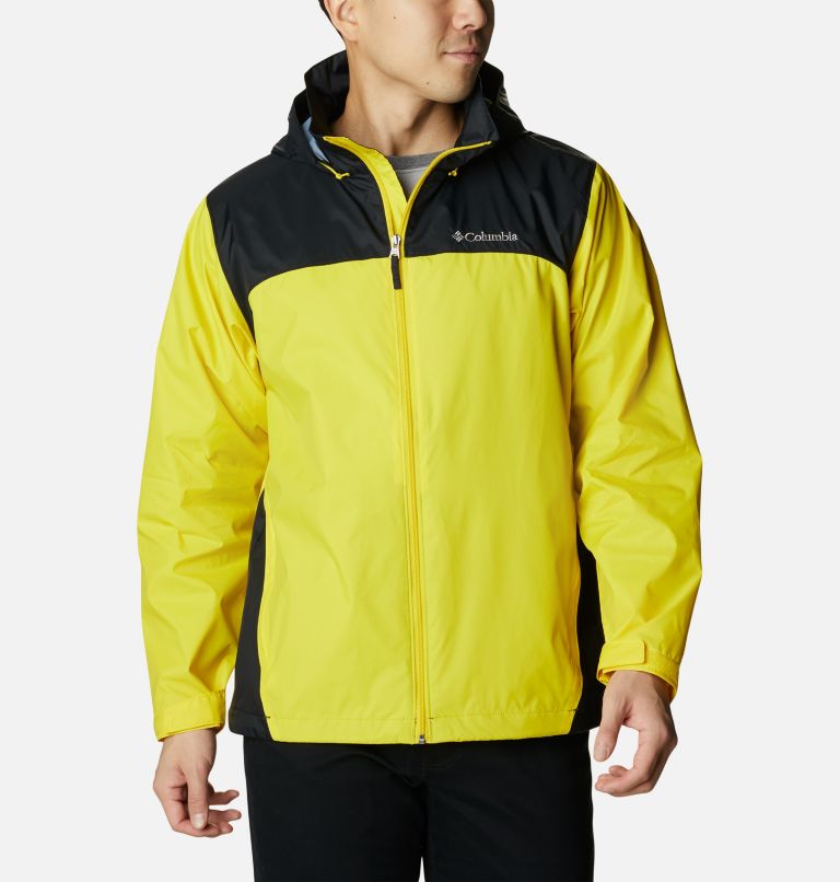 Men’s Glennaker Lake Rain Jacket - Tall, Color: Laser Lemon, Black, image 1