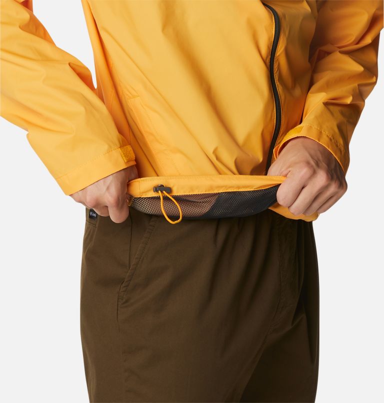 Men's Glennaker Lake Rain Jacket, Color: Mango, image 7