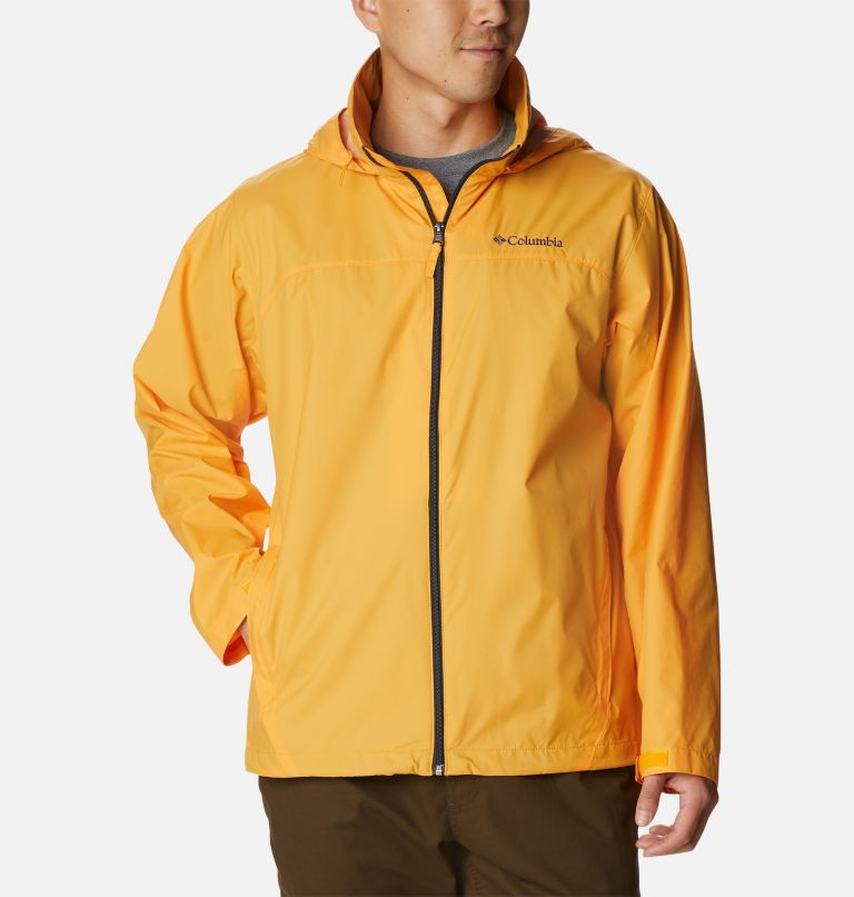 Men's Glennaker Lake Rain Jacket, Color: Mango, image 1