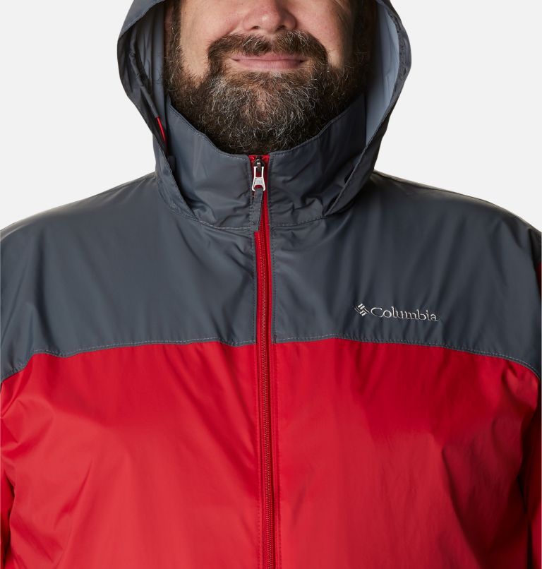 Men’s Glennaker Lake Rain Jacket - Big, Color: Mountain Red, Graphite, image 4