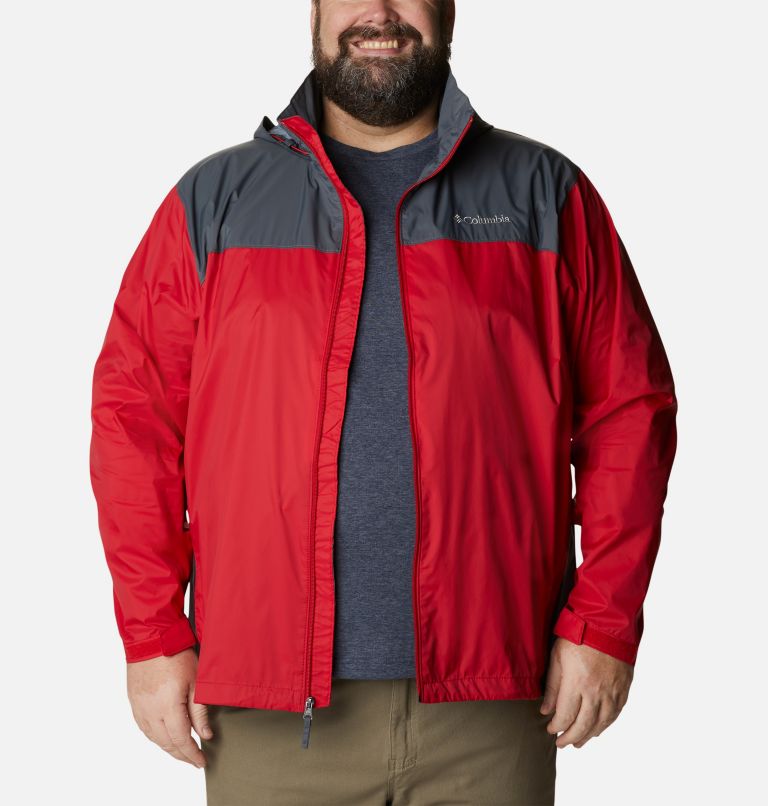 Men’s Glennaker Lake Rain Jacket - Big, Color: Mountain Red, Graphite, image 9