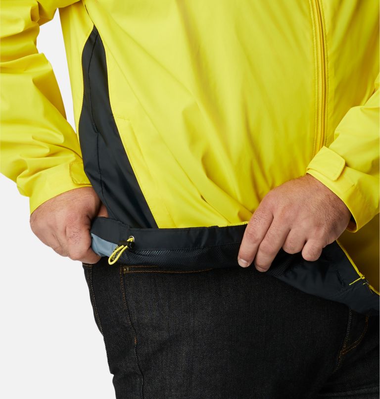 Men’s Glennaker Lake Rain Jacket - Big, Color: Laser Lemon, Black, image 7