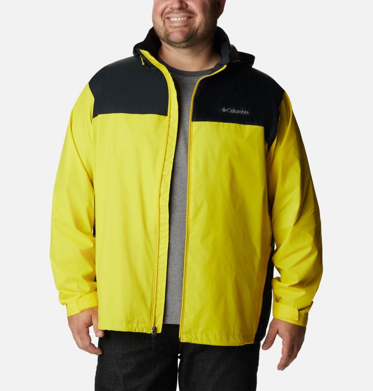 Thumbnail: Men’s Glennaker Lake Rain Jacket - Big, Color: Laser Lemon, Black, image 8