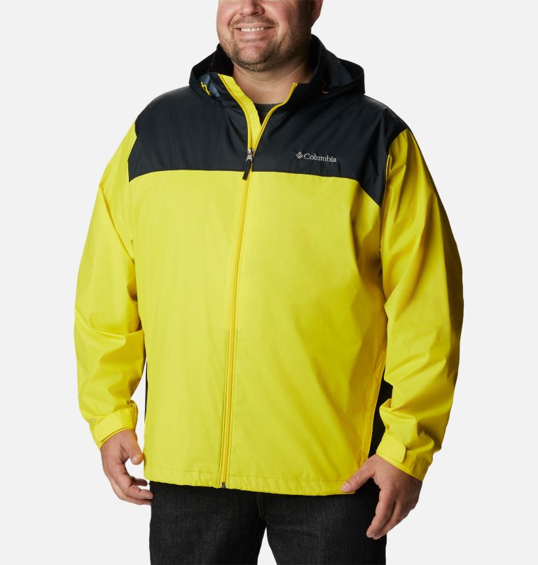 Thumbnail: Men’s Glennaker Lake Rain Jacket - Big, Color: Laser Lemon, Black, image 1