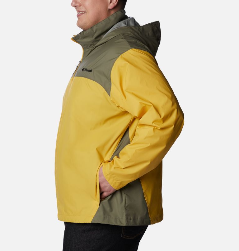 Thumbnail: Men’s Glennaker Lake Rain Jacket - Big, Color: Golden Nugget, Stone Green, image 3