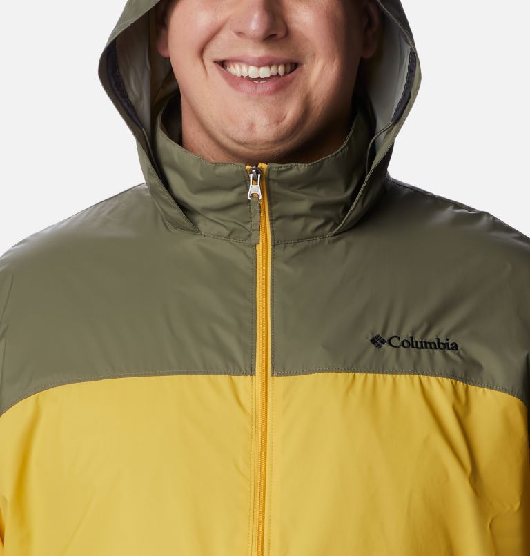 Men’s Glennaker Lake Rain Jacket - Big, Color: Golden Nugget, Stone Green, image 4