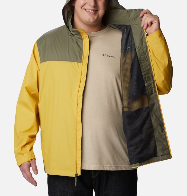Men’s Glennaker Lake Rain Jacket - Big, Color: Golden Nugget, Stone Green, image 5