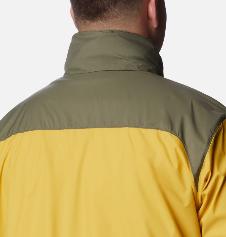 Men’s Glennaker Lake Rain Jacket - Big, Color: Golden Nugget, Stone Green, image 6