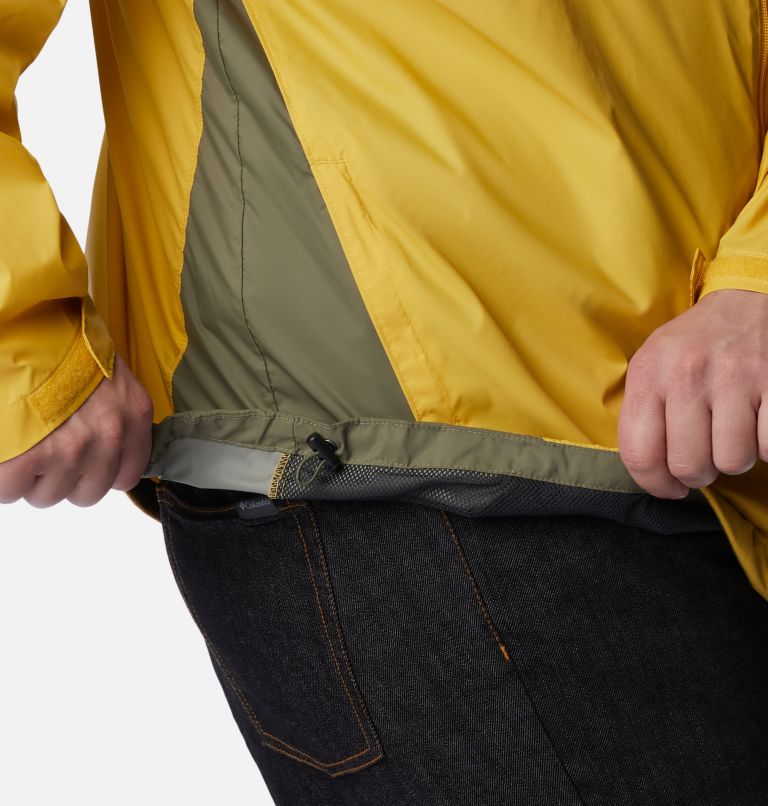 Men’s Glennaker Lake Rain Jacket - Big, Color: Golden Nugget, Stone Green, image 7