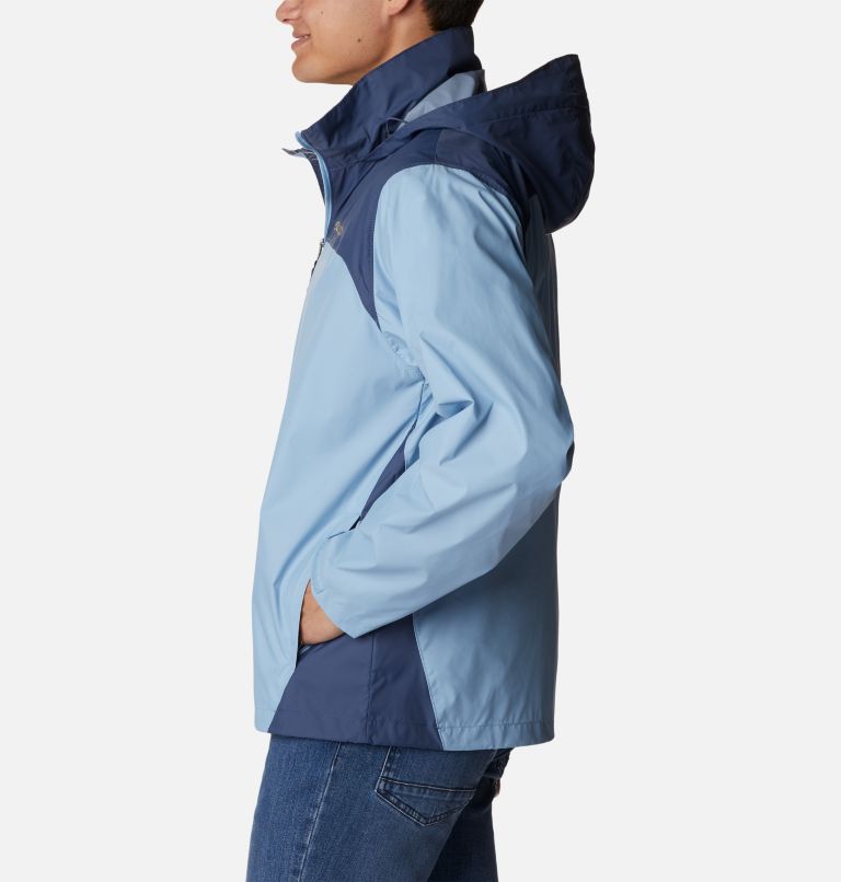 Men’s Glennaker Lake Rain Jacket - Tall, Color: Jet Stream, Dark Mountain, image 3