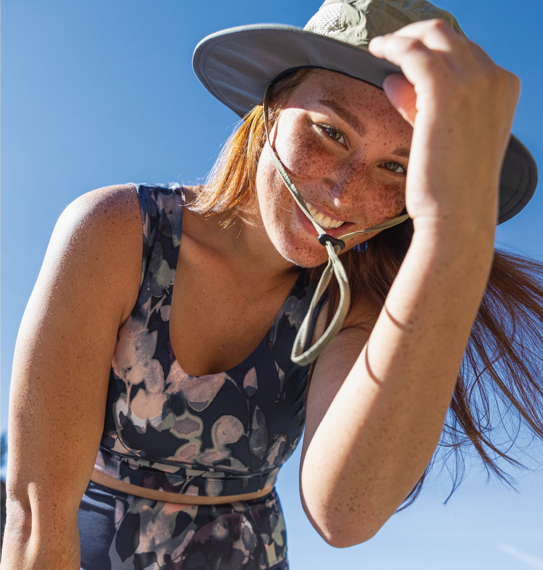 YSWPNA XL Bucket Hats for Men Windmill Under View with Blue Sky