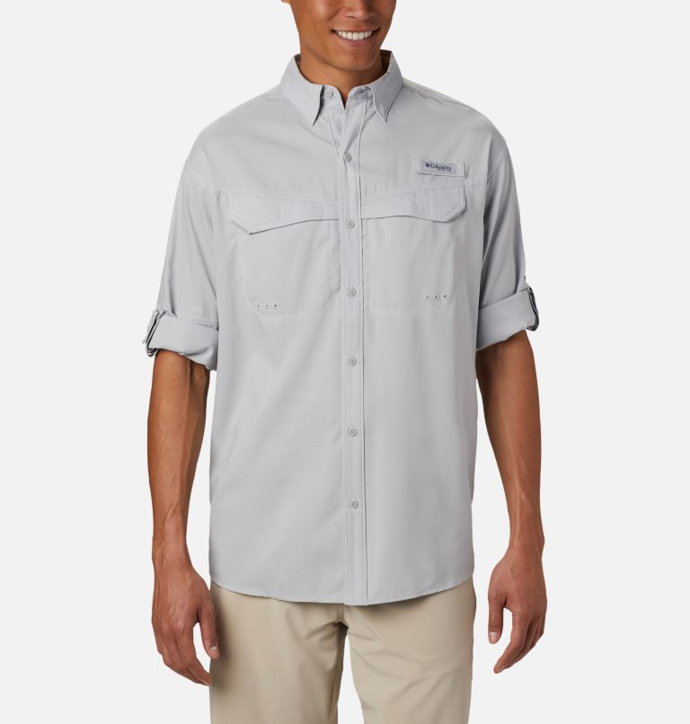 Columbia, Shirts, Columbia Pfg Fishing Shirt Long Sleeve Blue Upf5 Mens  Activewear Outdoor Hiking