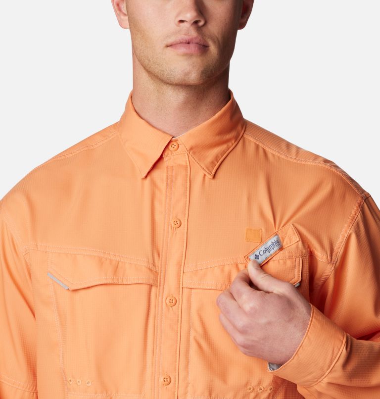 Orange columbia fishing clearance shirt