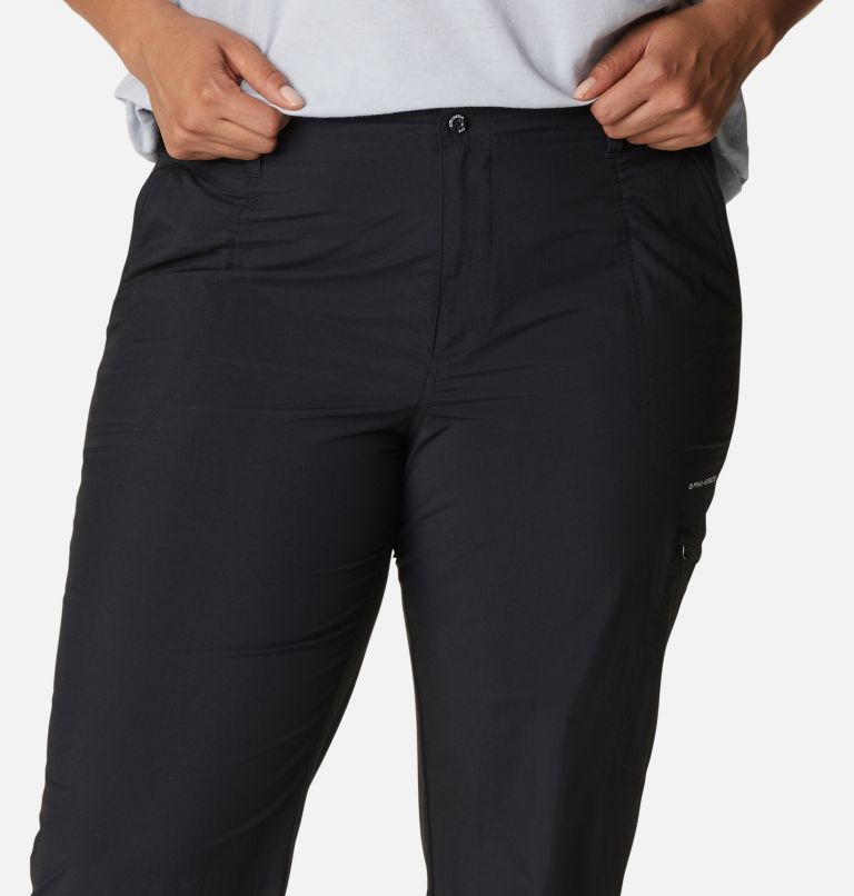 Women's PFG Aruba Roll Up Pants - Plus Size, Color: Black, image 4