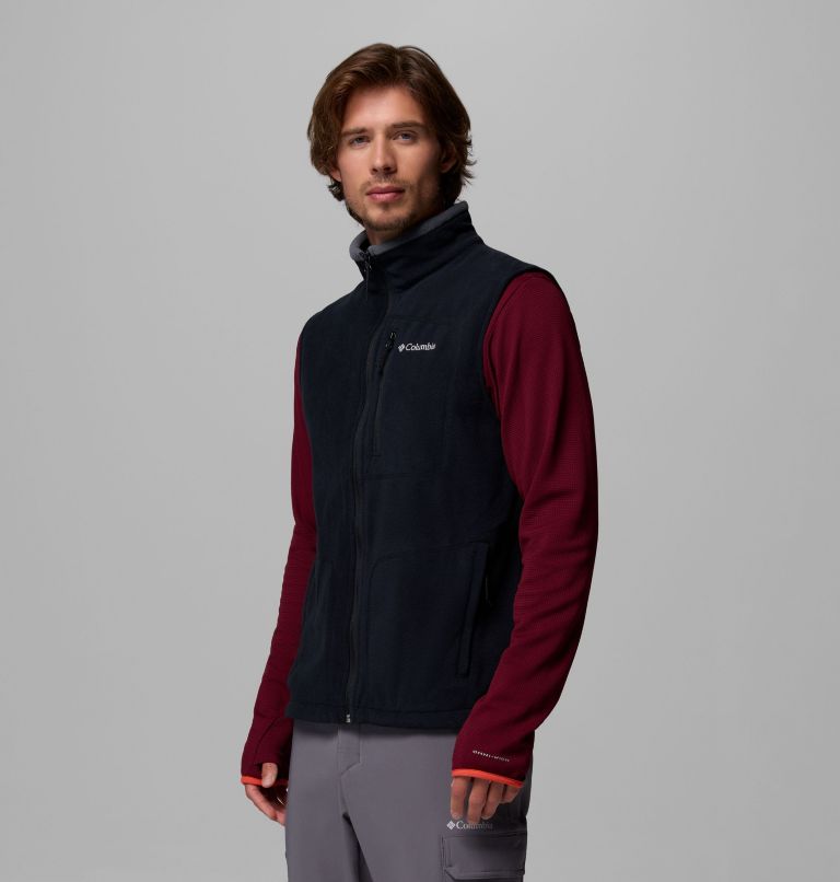 Fast Trek Fleece Vest, Color: Black, image 4