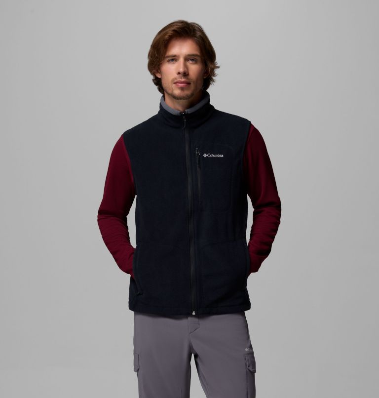 Fast Trek Fleece Vest, Color: Black, image 1