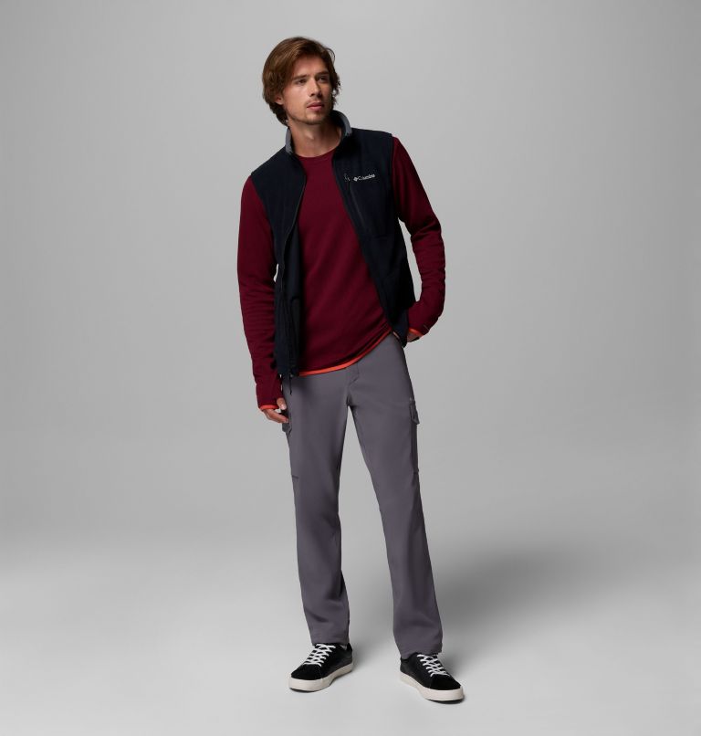 Fast Trek Fleece Vest, Color: Black, image 2