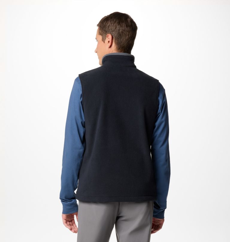 Men's Fast Trek Fleece Vest, Color: Black, image 2