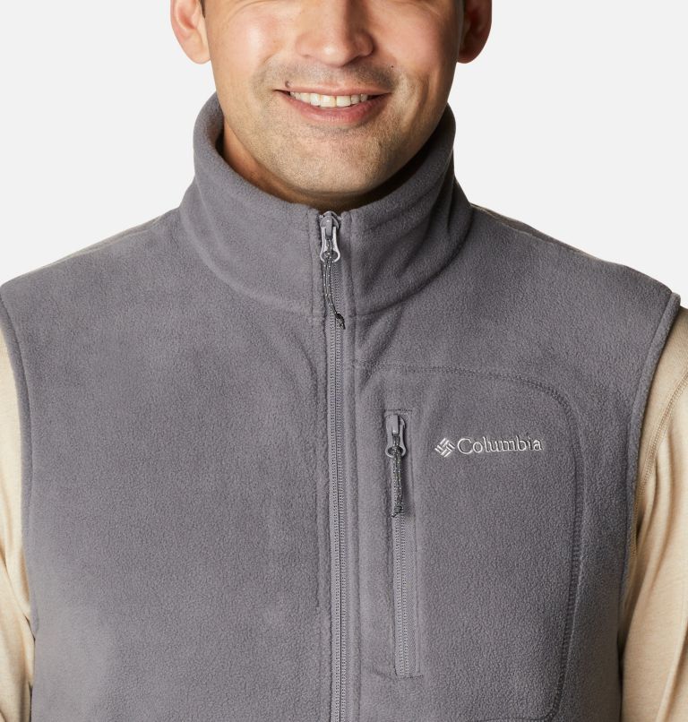 Mens fleece zip up on sale vest