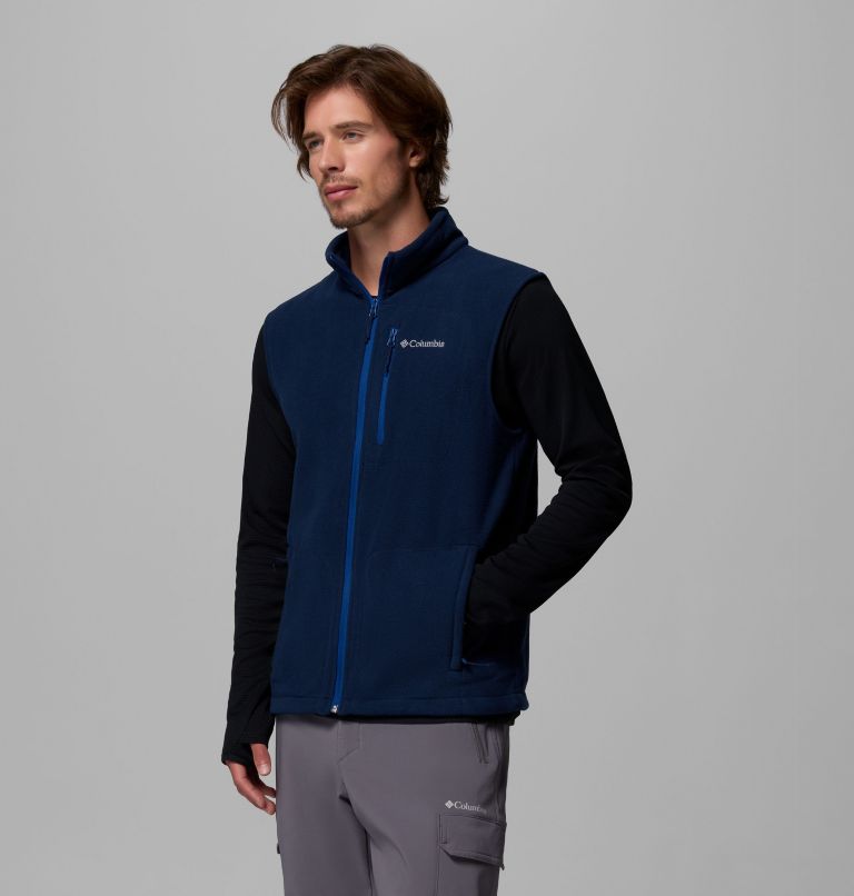 Fast Trek Fleece Vest, Color: Collegiate Navy, image 4