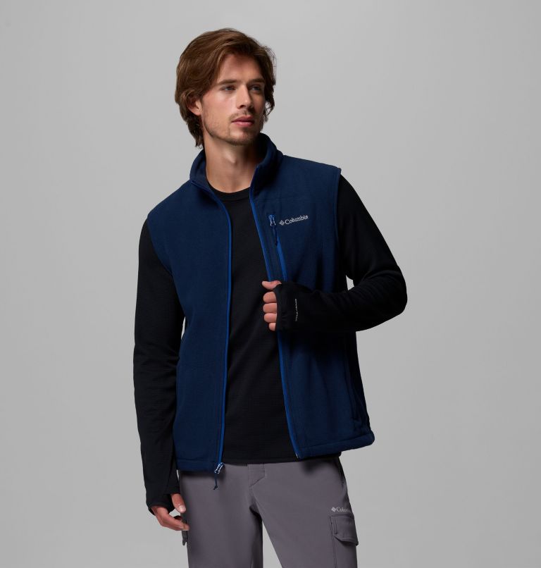 Fast Trek Fleece Vest, Color: Collegiate Navy, image 5
