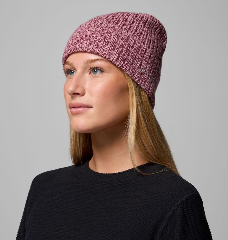 Columbia Watch Cap II, Color: Rich Wine, Eraser Pink Marled, image 5