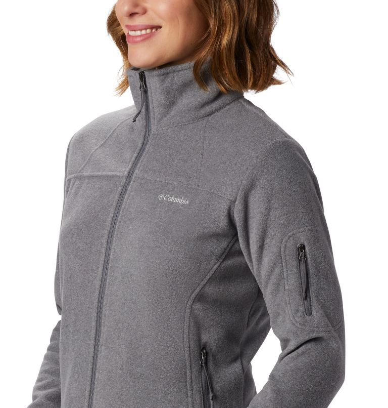 Women’s Fast Trek II Fleece Jacket, Color: City Grey Heather, image 3