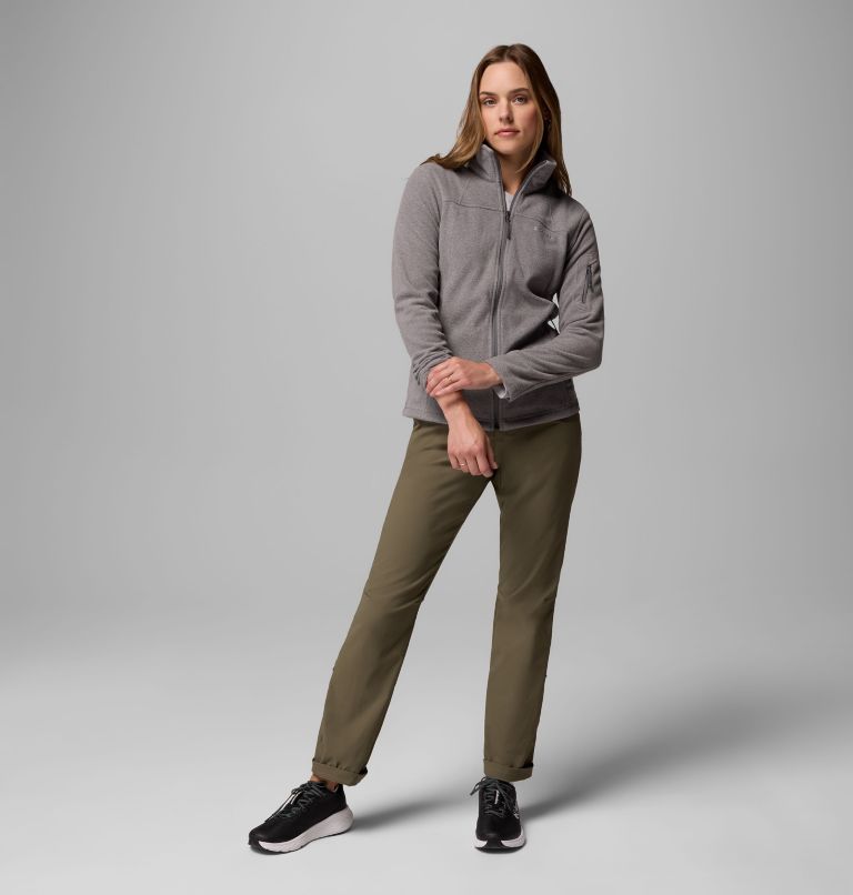 Women's Fast Trek II Fleece Jacket, Color: City Grey Heather, City Grey, image 2