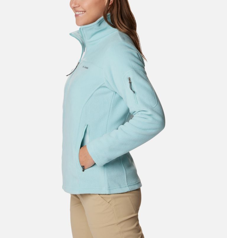 Women’s Fast Trek II Fleece Jacket, Color: Aqua Haze, image 3