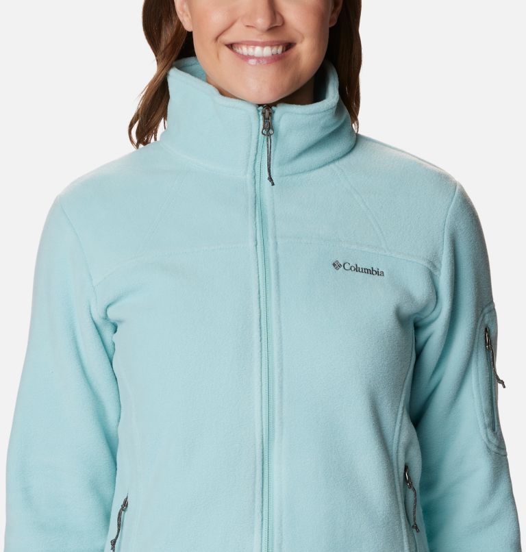 Women’s Fast Trek II Fleece Jacket, Color: Aqua Haze, image 4