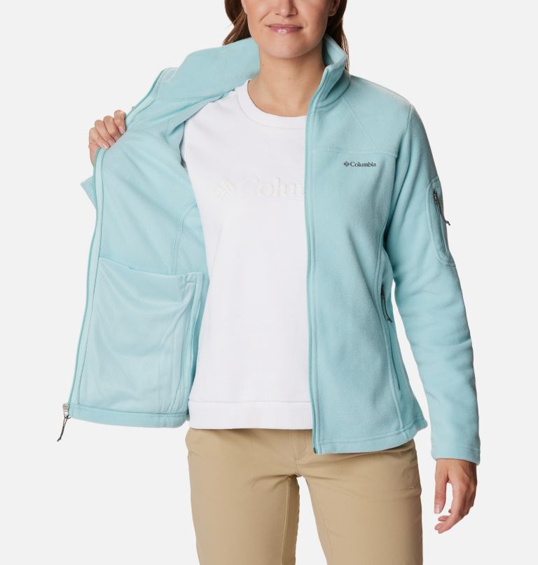 Women’s Fast Trek II Fleece Jacket, Color: Aqua Haze, image 5