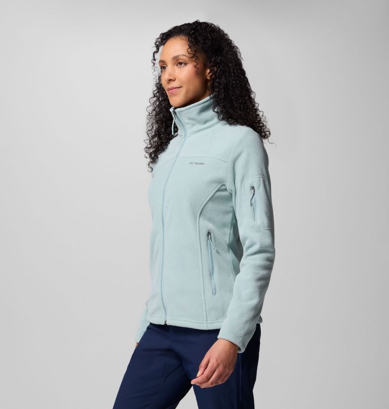 Women's Fast Trek II Fleece Jacket, Color: Crushed Blue, image 4