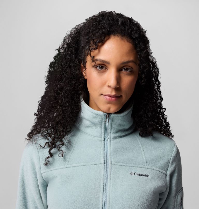 Women's Fast Trek II Fleece Jacket, Color: Crushed Blue, image 5