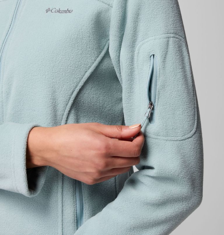 Women's Fast Trek II Fleece Jacket, Color: Crushed Blue, image 6