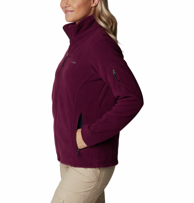 Women’s Fast Trek II Fleece Jacket, Color: Marionberry, image 3