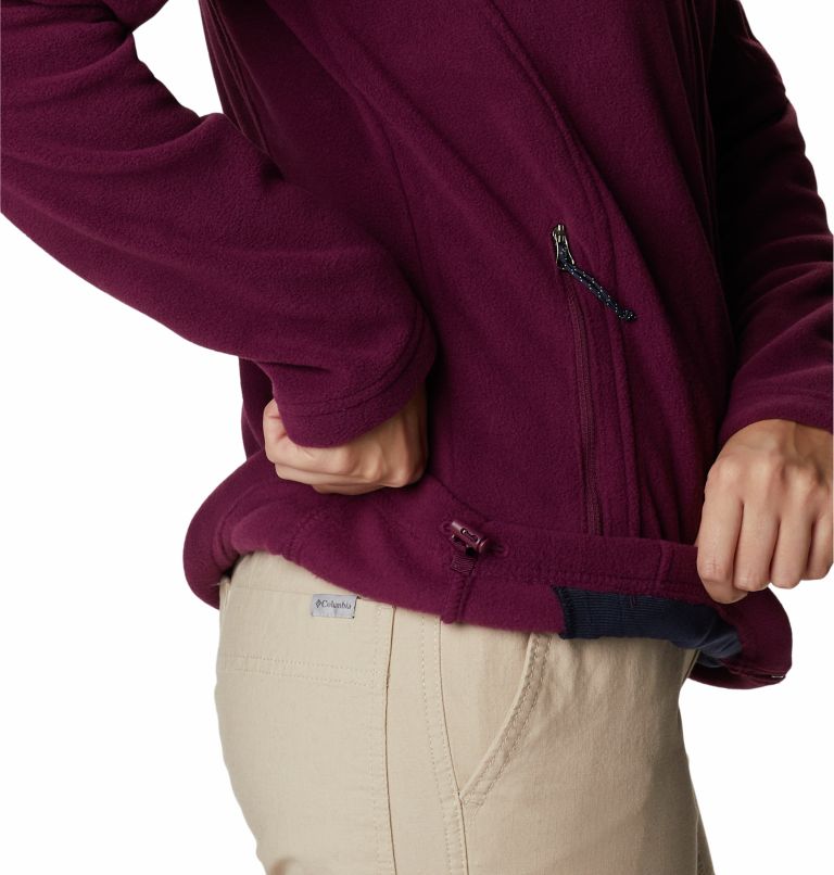 Women’s Fast Trek II Fleece Jacket, Color: Marionberry, image 6