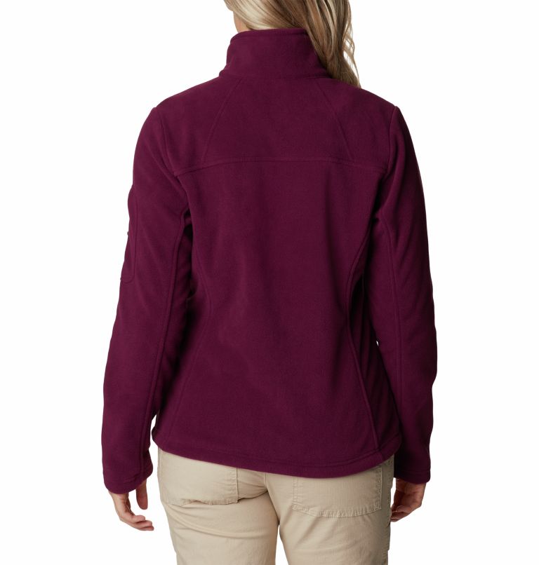 Women's Fast Trek II Fleece Jacket, Color: Marionberry, image 2
