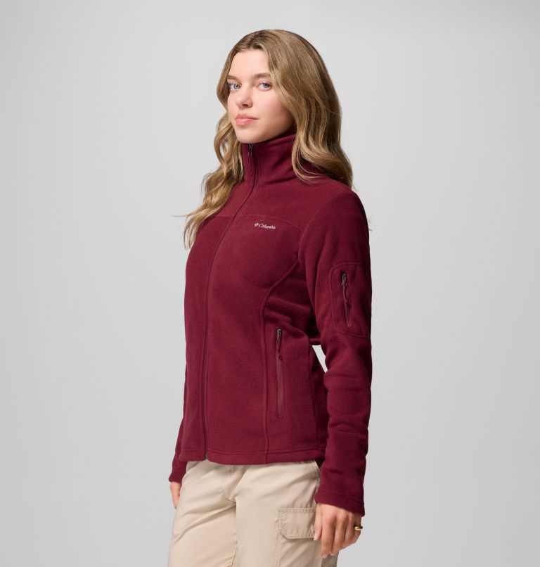 Women's Fast Trek II Fleece Jacket, Color: Rich Wine, image 4