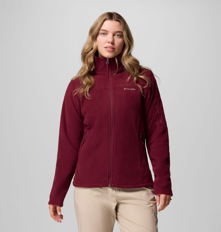 Women's Fast Trek II Fleece Jacket, Color: Rich Wine, image 1