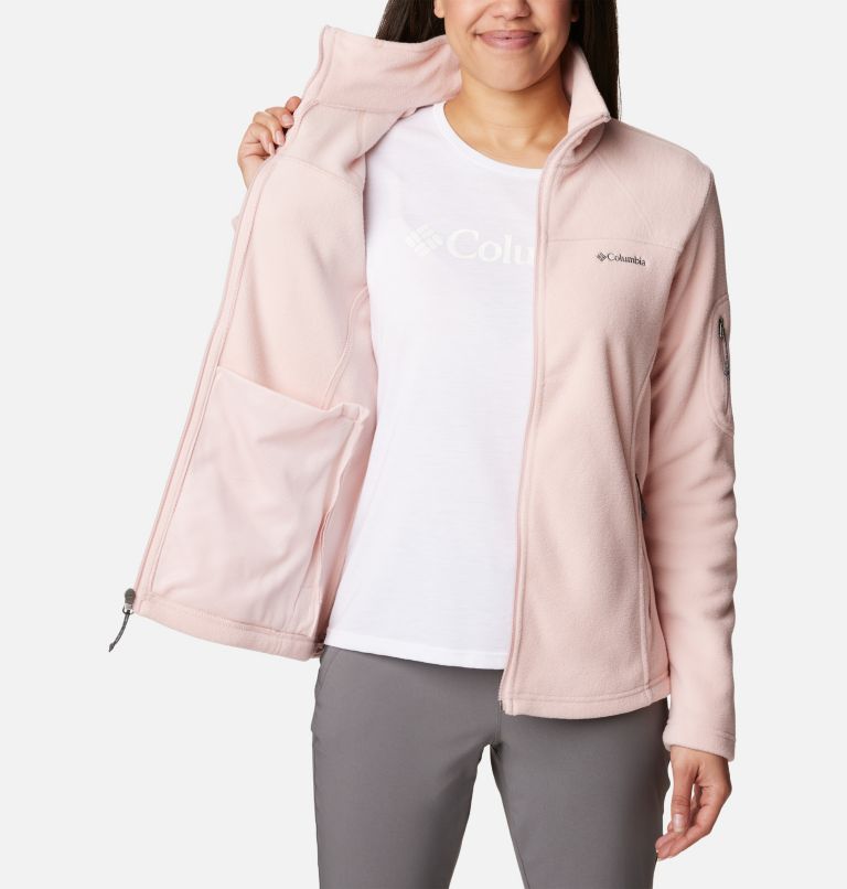 Women's Fast Trek II Fleece Jacket, Color: Dusty Pink, image 5
