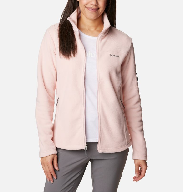 Women's Fast Trek II Fleece Jacket, Color: Dusty Pink, image 7