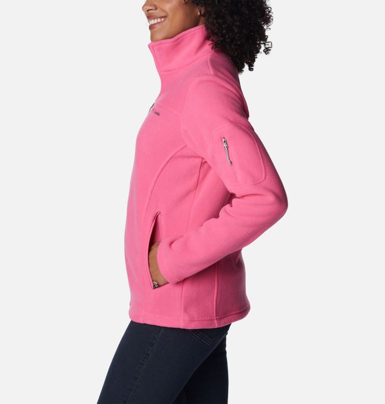 Women’s Fast Trek II Fleece Jacket, Color: Wild Geranium, image 3