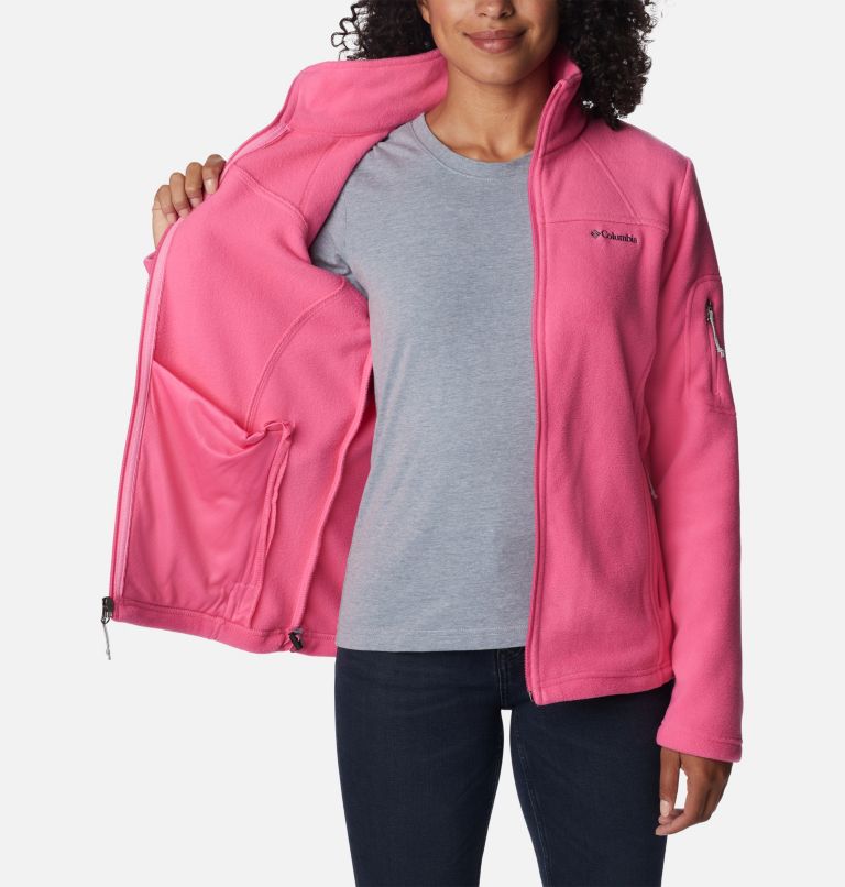 Women’s Fast Trek II Fleece Jacket, Color: Wild Geranium, image 5