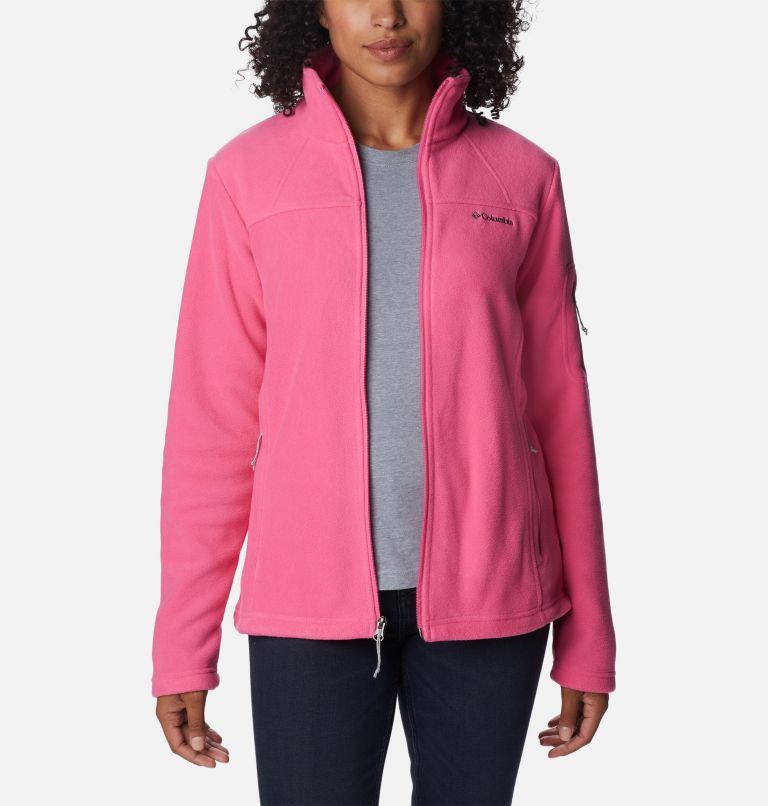 Women’s Fast Trek II Fleece Jacket, Color: Wild Geranium, image 7