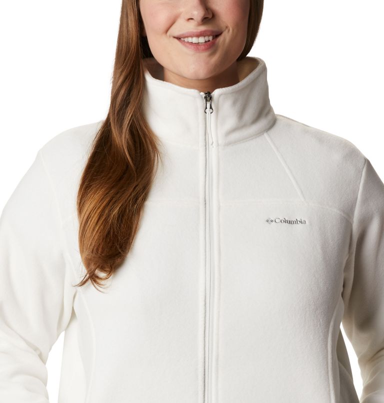 Woman Within Plus Size Zip-Front Microfleece Vest Long Fleece Vest - 1X,  Black